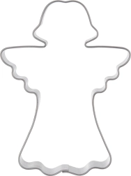 Cortador de acero inoxidable con forma de ángel 8 cm