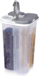 Dispensador dividido para alimentos a granel con dosificadores 2,4 l