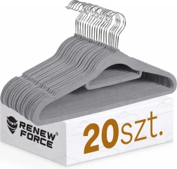 Percha prémium antideslizante gris - 1 unidad