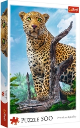 Puzzle de 500 piezas - Leopardo salvaje