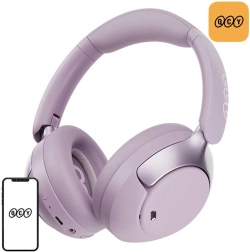 Auriculares inalámbricos QCY con ANC y sonido Hi‑Res – morados