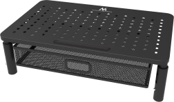 Soporte para monitor y portátil de 13–32" con cajón