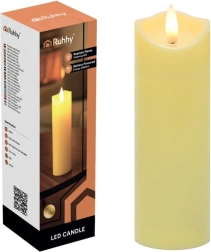 Vela LED 17 × 5 cm con llama parpadeante RUHHY