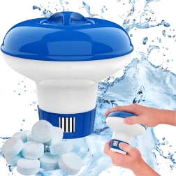 Dosificador flotante de productos químicos para piscina para tabletas de 20 g