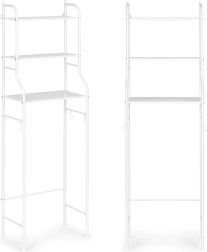 Armario de baño alto con 3 estantes estructura de aluminio