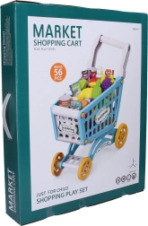 Carrito de la compra con alimentos para niños 40 × 24,5 × 44 cm