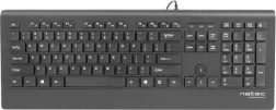 Teclado Natec Barracuda Slim negro USB
