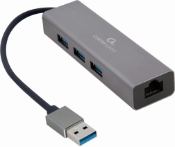Adaptador USB a LAN Gigabit con hub de 3× USB 3.0