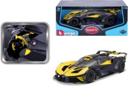 Modelo metálico de coche BBURAGO 1:18 BUGATTI BOLIDE amarillo-negro