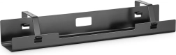 Organizador de cables metálico bajo mesa, negro, 60 cm
