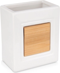 Vaso de baño de dolomita con bambú blanco