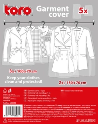 Fundas protectoras para ropa: desechables, transparentes, set de 5 uds.