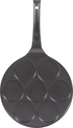 Sartén de aluminio para 7 tortitas con revestimiento antiadherente 27 cm