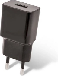 Cargador de red Maxlife con USB 2,1 A y cable micro USB negro
