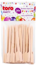 Palillo de bambú para fiesta 12 cm TORO, 50 uds