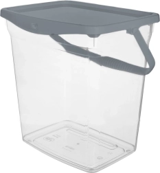 Caja de plástico para detergente en polvo y cápsulas 6 l con tapa y asa