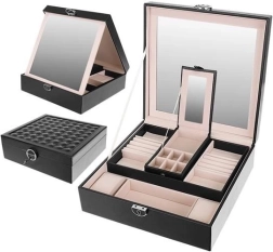 Caja de joyas negra Beautylushh