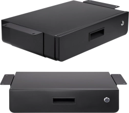 Cajón bajo mesa con llave MACLEAN MC-461, organizador, 5 kg, negro