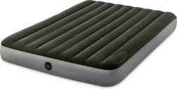 Colchón inflable doble 203 × 152 cm con bomba de pie integrada INTEX