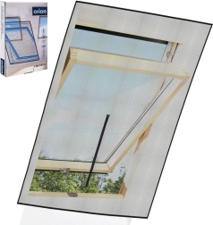 Mosquitera para ventana de techo negra 140 × 120 cm