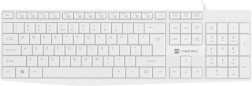 Teclado blanco Natec Nautilus con teclado numérico