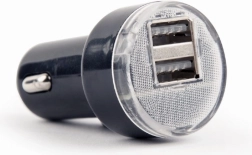 Cargador para coche 2× USB 2.1 A negro