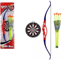 Juego infantil de plástico con arco y flechas TEDDIES