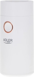 Molinillo eléctrico de café ADLER de 150 W, blanco