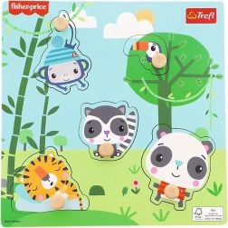 Encaje de madera FISHER-PRICE selva, 5 piezas