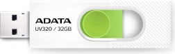 Memoria USB ADATA UV320 32GB USB3.2 Blanco-Verde