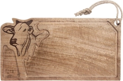 Tabla de cortar y servir de madera de mango 45 × 22 cm