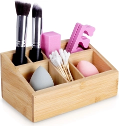 Organizador de cosméticos de bambú Eleganza