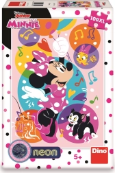 Puzzle neón luminoso Minnie y globos 100 piezas XL