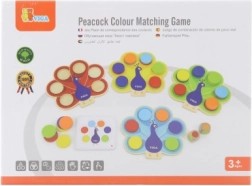 VIGA pavo – juego de asociación de colores Montessori con cartas