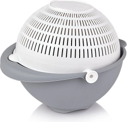 Escurridor de cocina giratorio con bol 25 cm