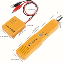 Localizador y probador de cables con sonda de tono RJ11 en estuche