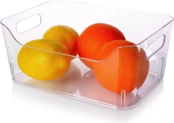 Organizador para nevera 23 × 16 × 9,5 cm – caja transparente con asas