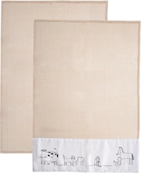 Paños de cocina de algodón 70 × 50 cm, 2 uds