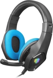 Auriculares gaming FURY Phantom con iluminación RGB – negro-azul