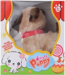 Perrito marrón caminante