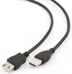 Cable de extensión USB 2.0 AM–AF 4,5 m negro