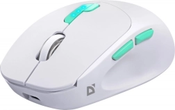 Ratón inalámbrico Defender Nitta MM-307, Bluetooth + 2,4 GHz, 1600 DPI, blanco