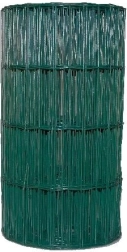 Malla soldada de jardín plastificada 100×50 mm, altura 400 mm, verde, 15 m