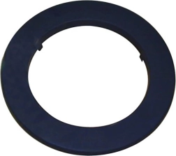 Rosetón para tubo de humo 125 mm, espesor 1,0 mm, negro