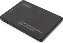 Adaptador para 2,5" SATA – para SSD M.2 y mSATA, SATA III 6 Gbit/s, carcasa de aluminio DIGITUS