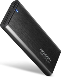 Carcasa externa de aluminio sin tornillos AXAGON con USB-C 3.2 Gen 2 para SSD M.2 NVMe / SATA