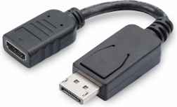Adaptador DisplayPort a HDMI, 1080p 60 Hz, negro, 0,15 m