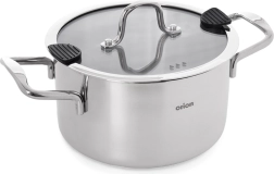 Olla de acero inoxidable VENICE con tapa 22 cm, 4,3 l