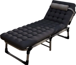 Cama plegable de camping Business, Field, Premium cot – negra