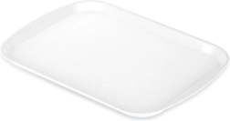 Bandeja de servir de plástico blanca 43,5 × 31,5 cm